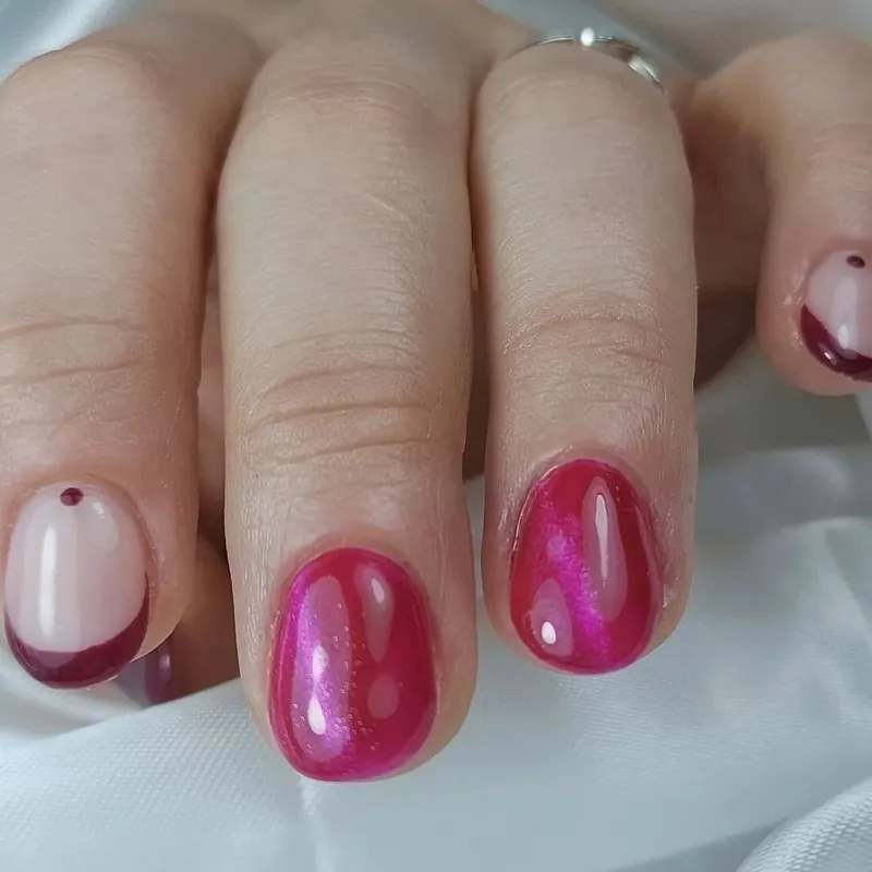 SEMILAC UV/LED Gél Lakk 7ml - 468 - HEMA FREE - Cat Eye - Pink Cosy Essentials