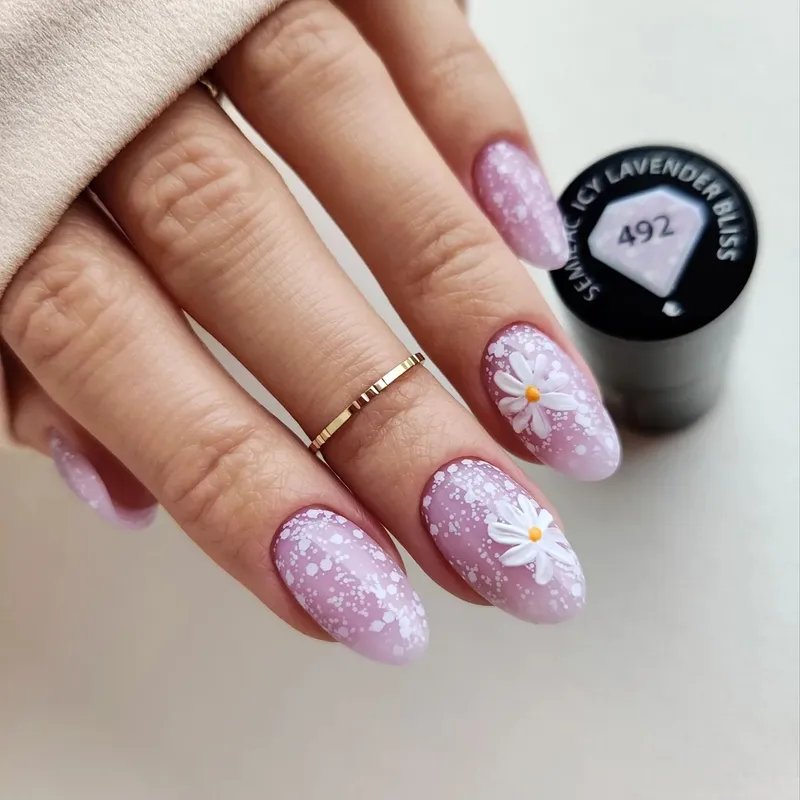 SEMILAC UV/LED Gél Lakk 7ml - 492 - HEMA FREE - Icy Lavender Bliss