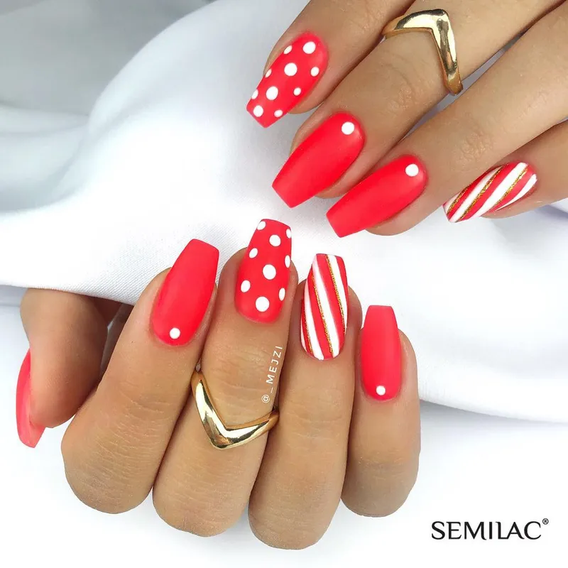 SEMILAC UV/LED Gél Lakk 7ml - 518 - SemiBeats Neon Orange