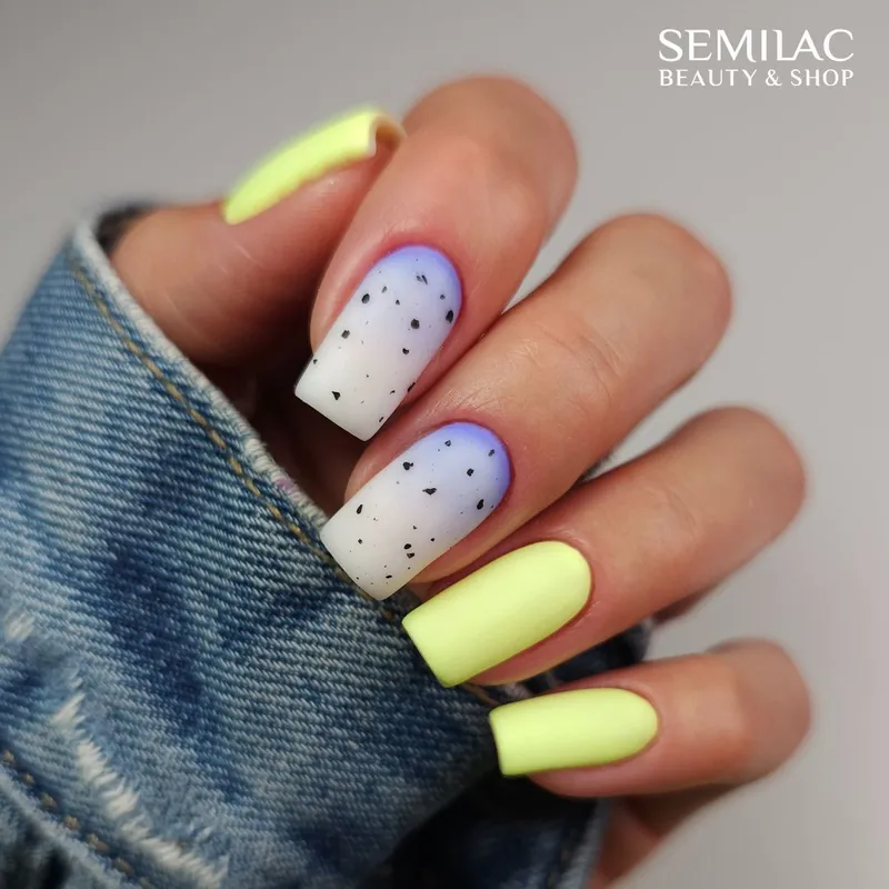 SEMILAC UV/LED Gél Lakk 7ml - 604 - HEMA FREE - Luminous Lemon