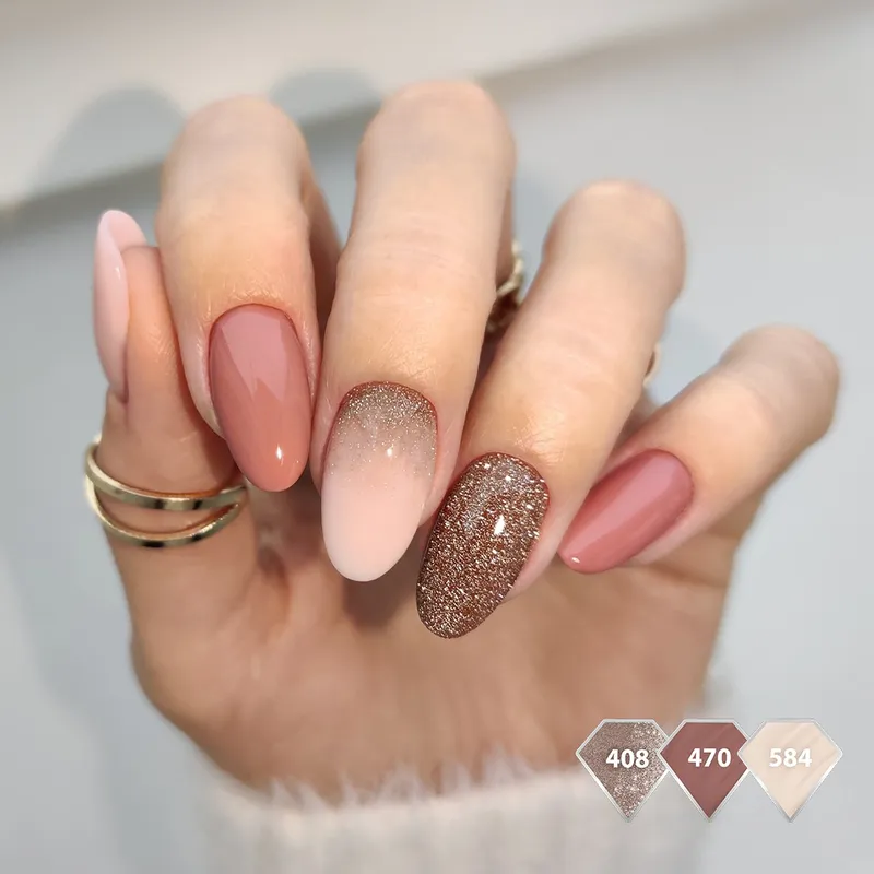 SEMILAC UV/LED Gél Lakk 7ml - 408 - Less Sugar