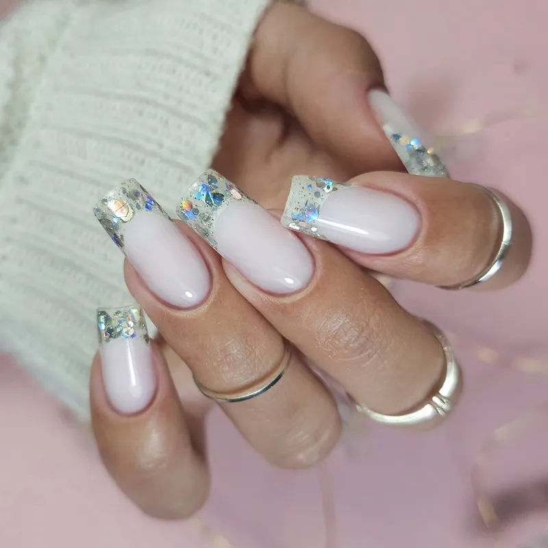 CLARESA Megastar Nail Art Gel 10 g - Silver Flicker