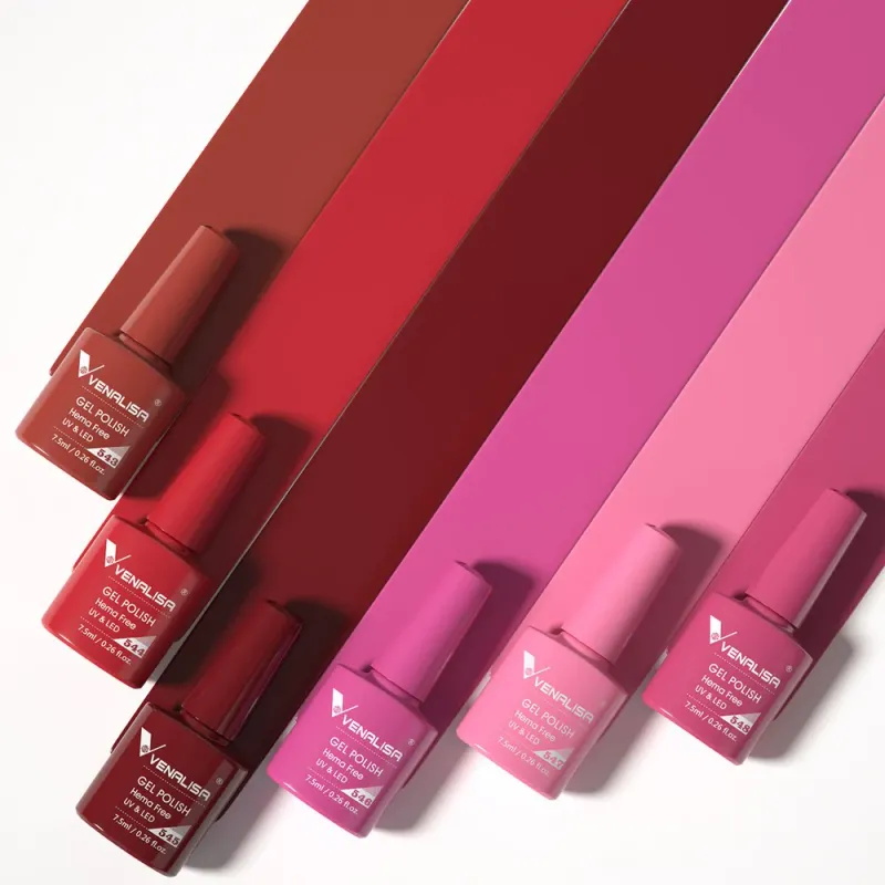 Venalisa 6 db-os UV/LED Gél lakk szett - 2226 - Scarlet Rose - Hema Free