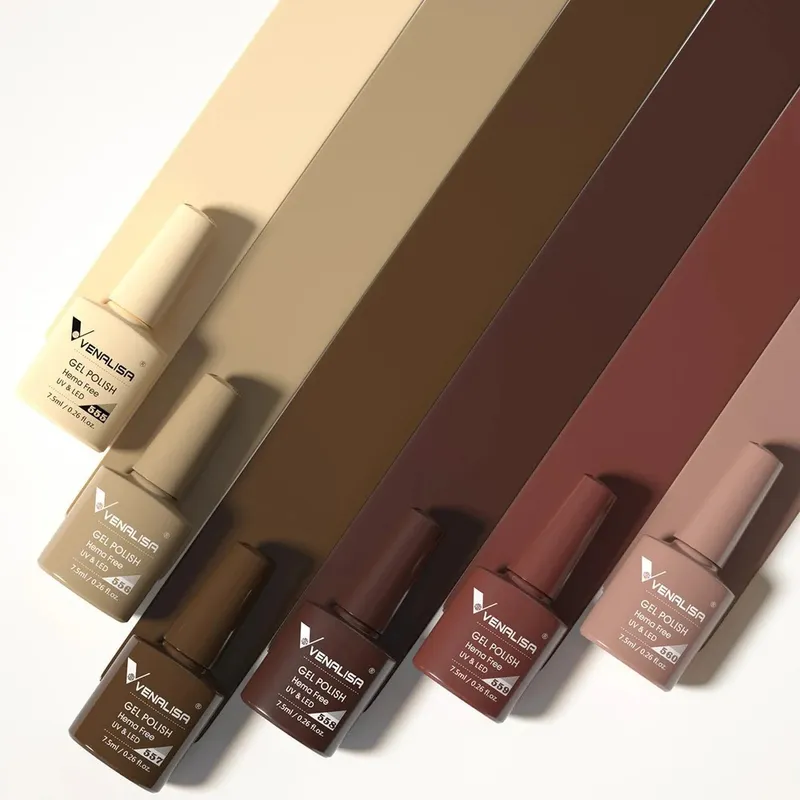 Venalisa 6 db-os UV/LED Gél lakk szett - 2228 - Mocha Maven - Hema Free