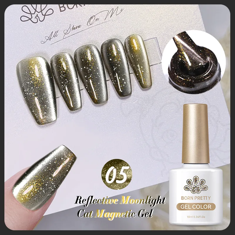 Born Pretty Reflective Moonlight Cat Magnetic UV/LED gél lakk 10 ml - RM05