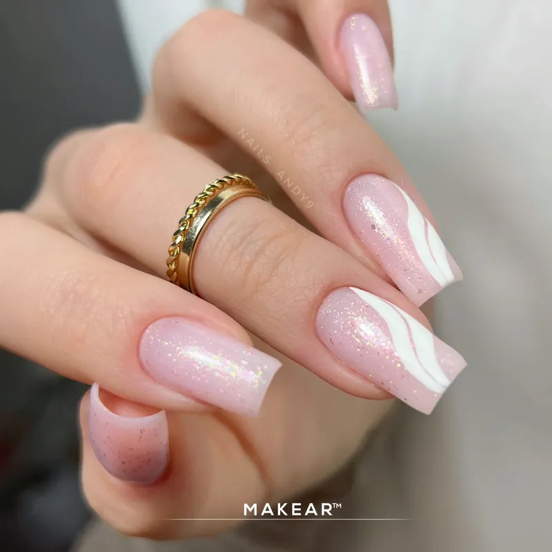 MAKEAR Gel&Go Builder Gél No.GG21 Glitter Ice Pink 15ml
