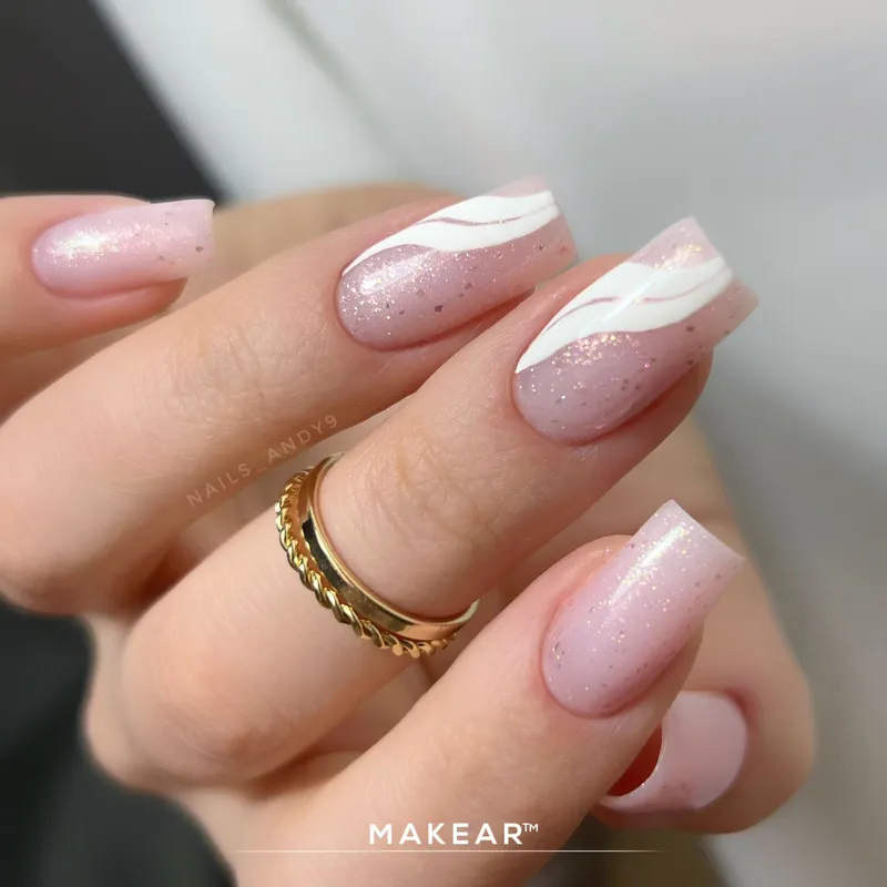 MAKEAR Gel&Go Builder Gél No.GG21 Glitter Ice Pink 15ml