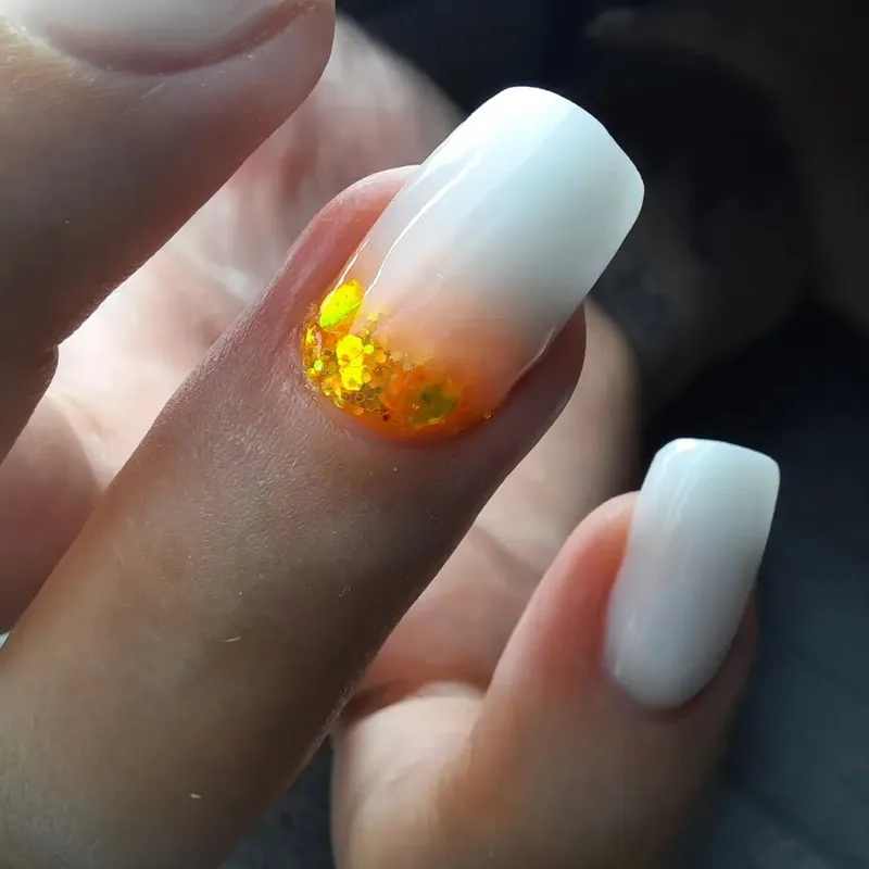 PN Holo glitter mix No.45 Neon Orange