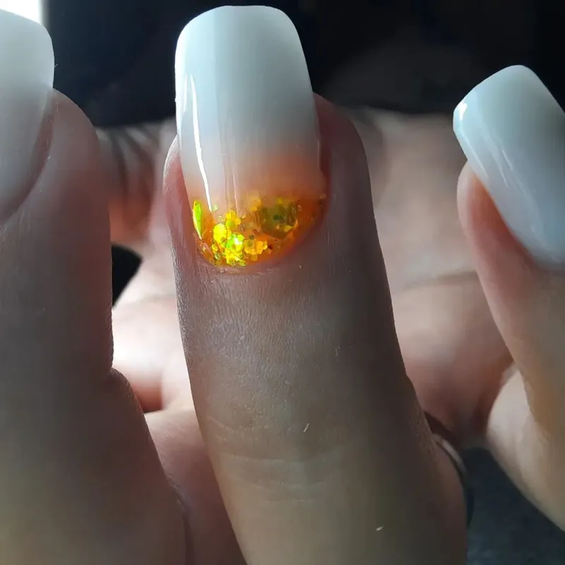 PN Holo glitter mix No.45 Neon Orange