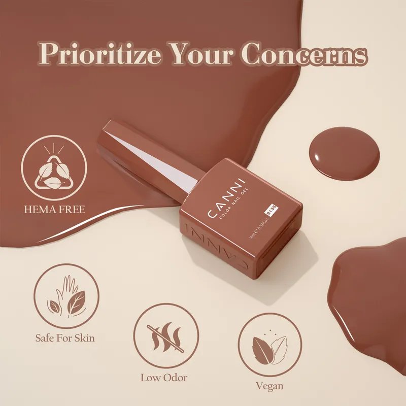 CANNI HEMA FREE UV/LED gél lakk szett 6x9ml - 2321