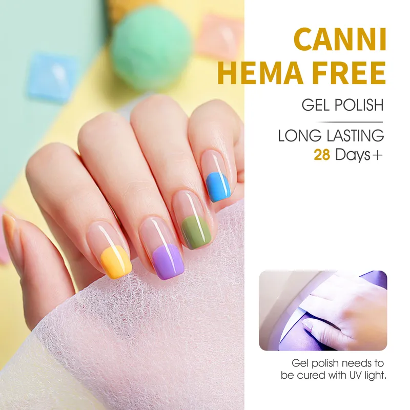 CANNI HEMA FREE UV/LED gél lakk szett 6x9ml - 2322