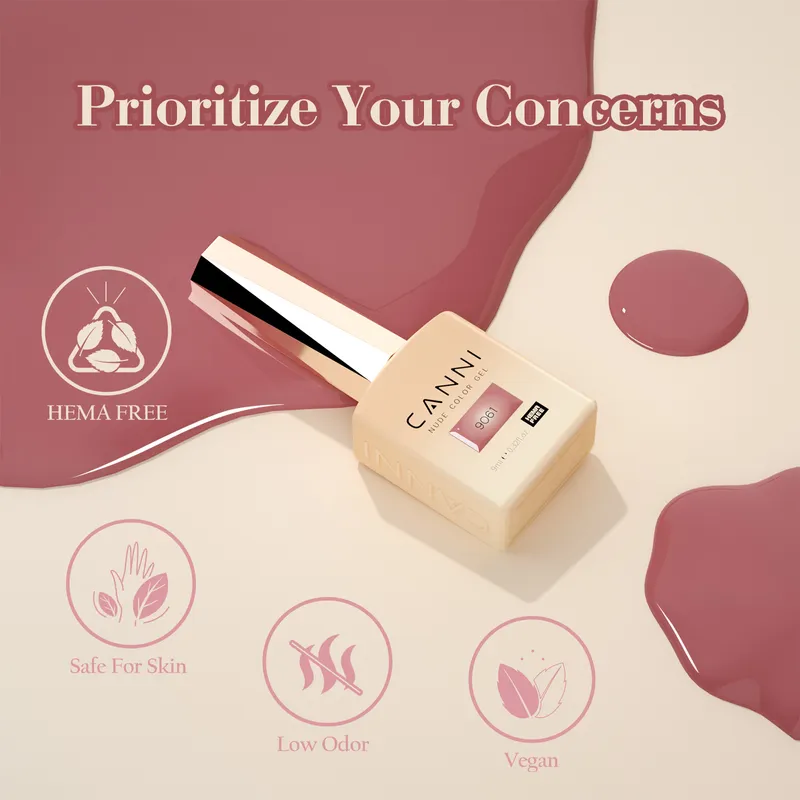 CANNI HEMA FREE UV/LED gél lakk szett 6x9ml - 2323