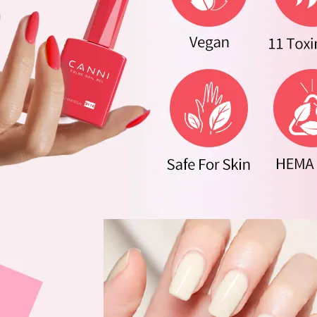 CANNI HEMA FREE UV/LED gél lakk szett 6x9ml - 2325