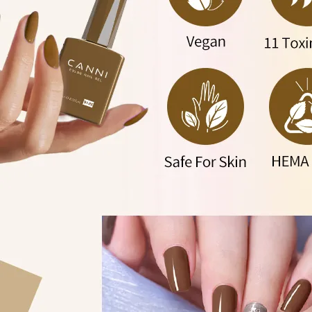 CANNI HEMA FREE UV/LED gél lakk szett 6x9ml - 2326