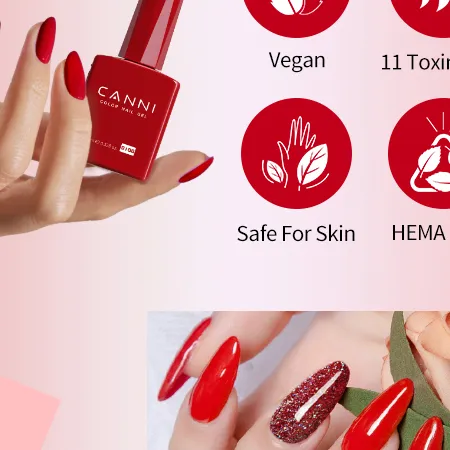 CANNI HEMA FREE UV/LED gél lakk szett 6x9ml - 2327