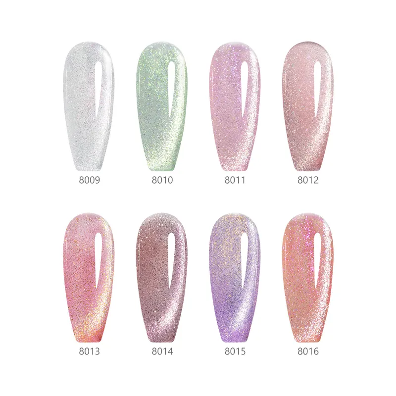 CANNI HEMA FREE  szett 8x9ml - No.02 - Pink Planet Cat Eye Collection