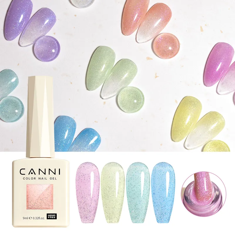 CANNI HEMA FREE  szett 8x9ml - No.07 - Fairy Glitter Collection