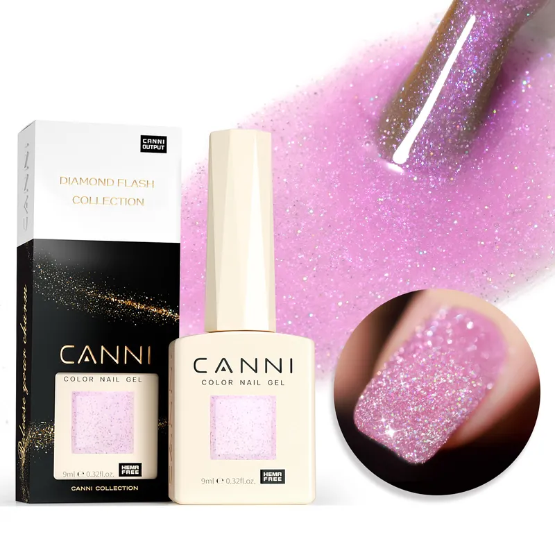 CANNI HEMA FREE  szett 8x9ml - No.07 - Fairy Glitter Collection