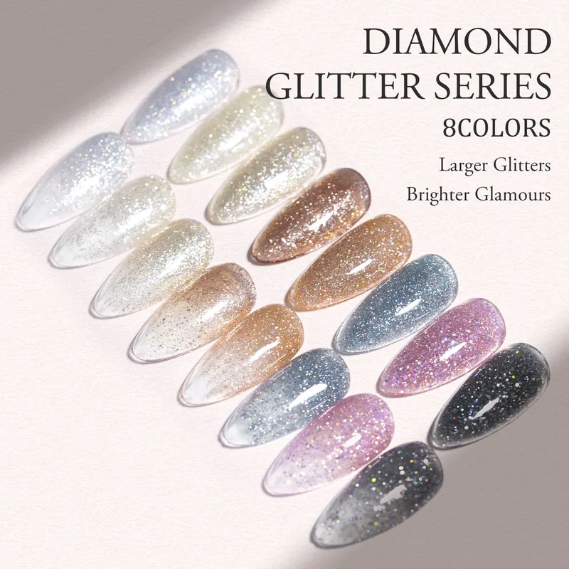 CANNI HEMA FREE  szett 8x9ml - No.08 - Diamond Glitter Collection