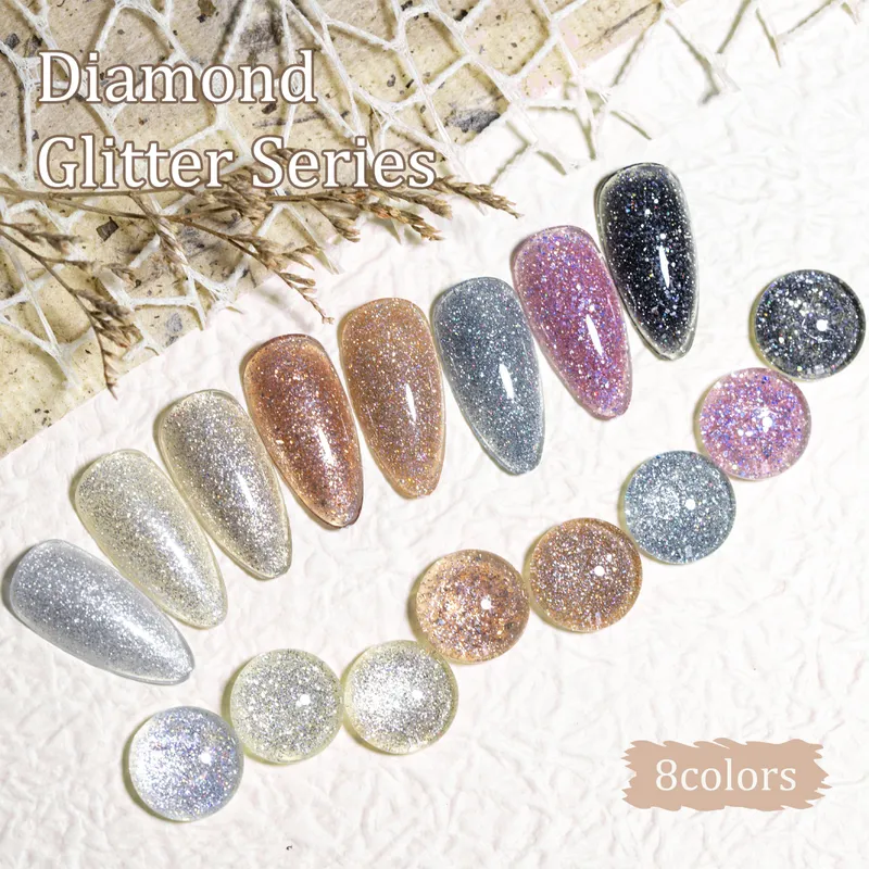CANNI HEMA FREE  szett 8x9ml - No.08 - Diamond Glitter Collection