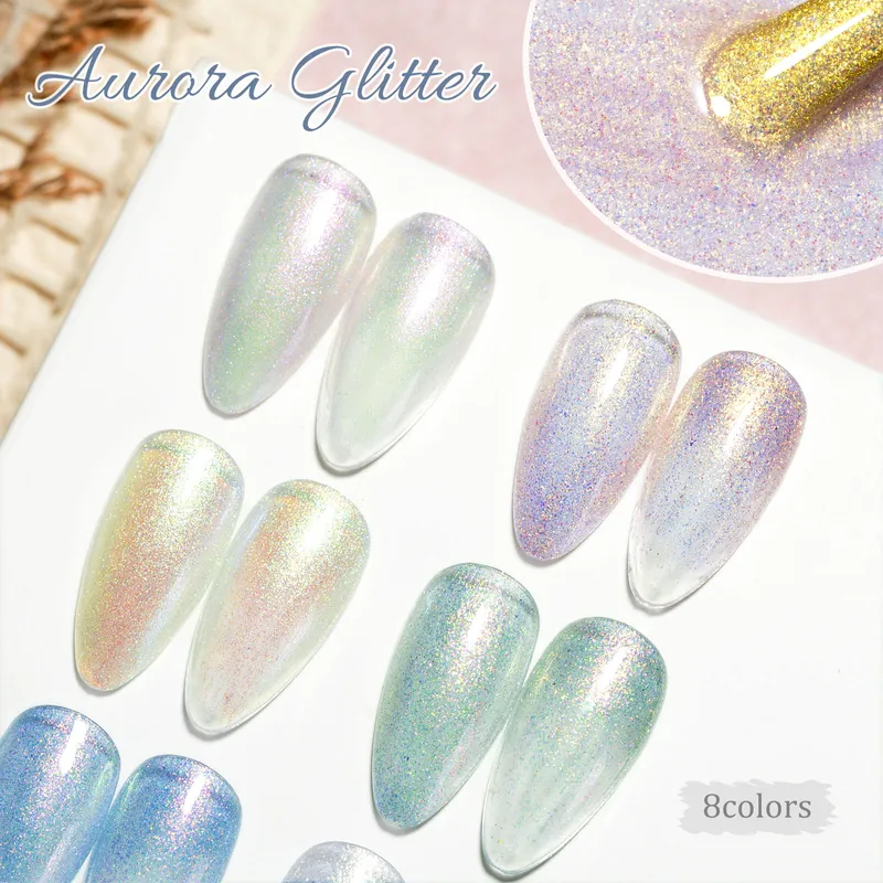 CANNI HEMA FREE  szett 8x9ml - No.09 - Aurora Glitter Collection