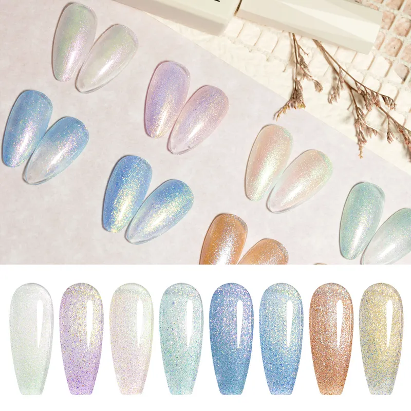 CANNI HEMA FREE  szett 8x9ml - No.09 - Aurora Glitter Collection