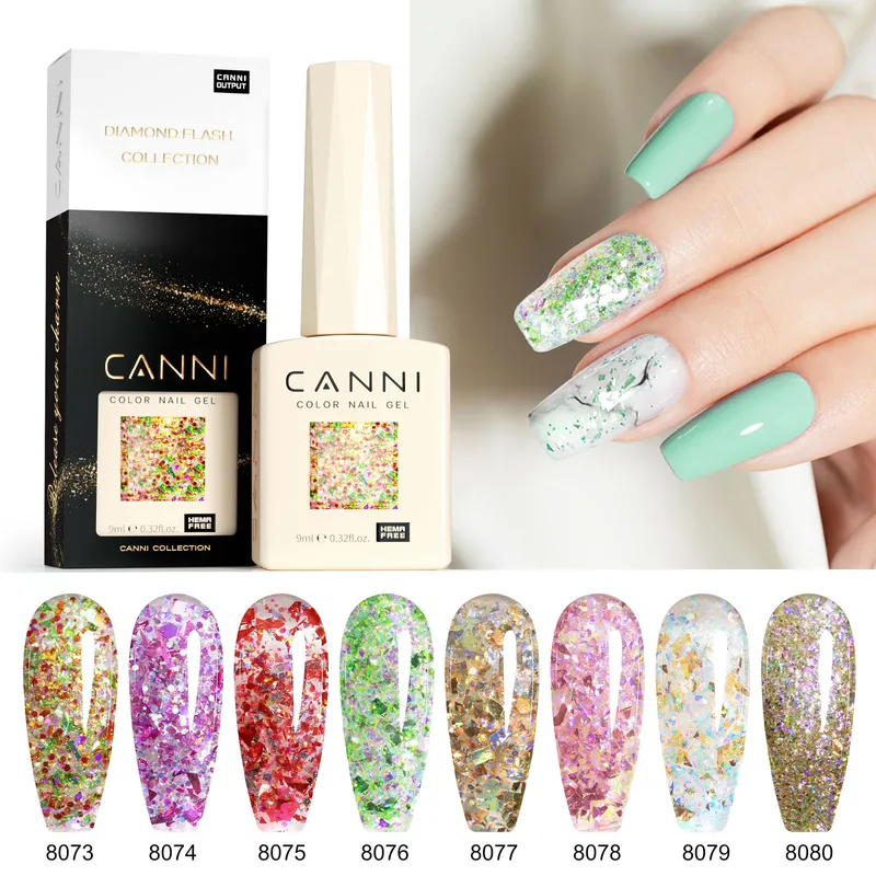 CANNI HEMA FREE  szett 8x9ml - No.10 - Prism Flash Collection