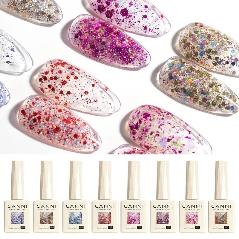 CANNI HEMA FREE  szett 8x9ml - No.11 - Glitz Flash Collection