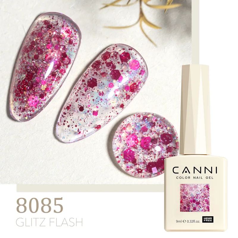 CANNI HEMA FREE  szett 8x9ml - No.11 - Glitz Flash Collection