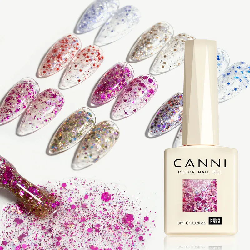 CANNI HEMA FREE  szett 8x9ml - No.11 - Glitz Flash Collection