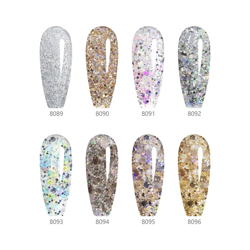 CANNI HEMA FREE  szett 8x9ml - No.12 - Dawn Crystal Flash Collection