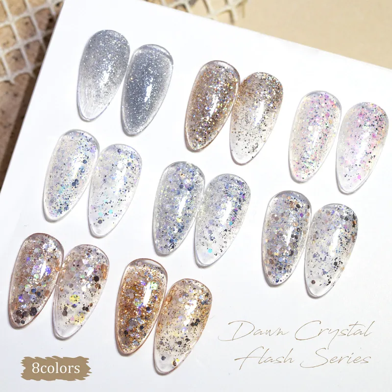 CANNI HEMA FREE  szett 8x9ml - No.12 - Dawn Crystal Flash Collection