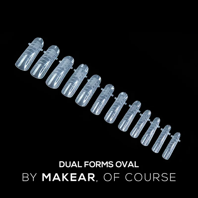 Makear Dual Form tip szett - 120 db Ovális