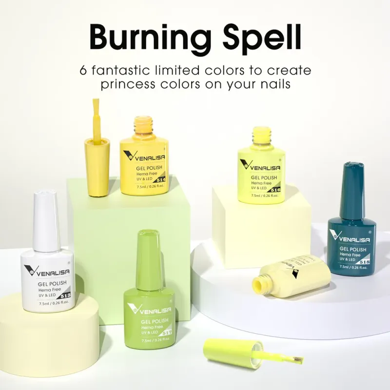 Venalisa 6 db-os UV/LED Gél lakk szett -  2221 - Hema Free
