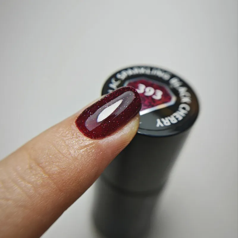 SEMILAC UV/LED Gél Lakk 7ml - 393 - HEMA FREE - Sparkling Black Cherry