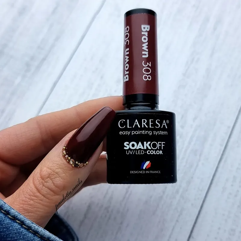 CLARESA UV/LED gél lakk 5g Brown No.308