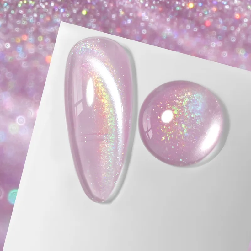 BORN PRETTY Rainbow Water Light Cat Magnetic UV/LED gél lakk 10 ml - RW06
