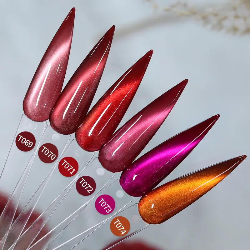 BORN PRETTY PRO UV/LED gél lakk 15 ml - T070 - Red Cat Magnetic Gel