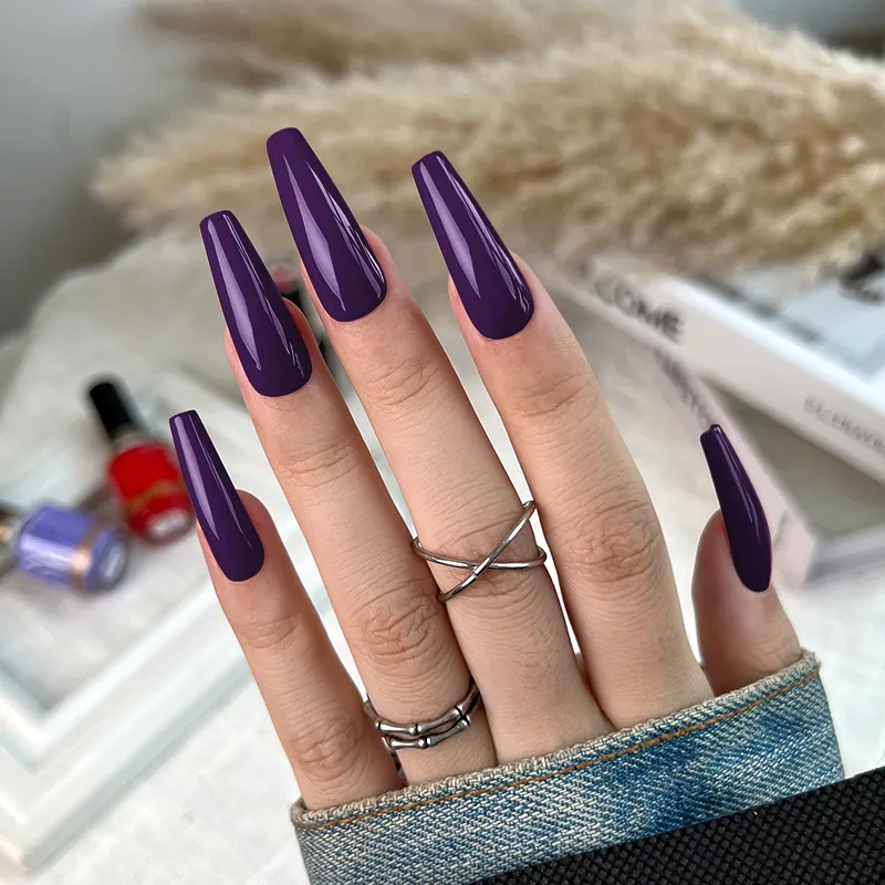 Born Pretty Pro UV/LED HEMA FREE gél lakk 15 ml - C121 - Dark Purple