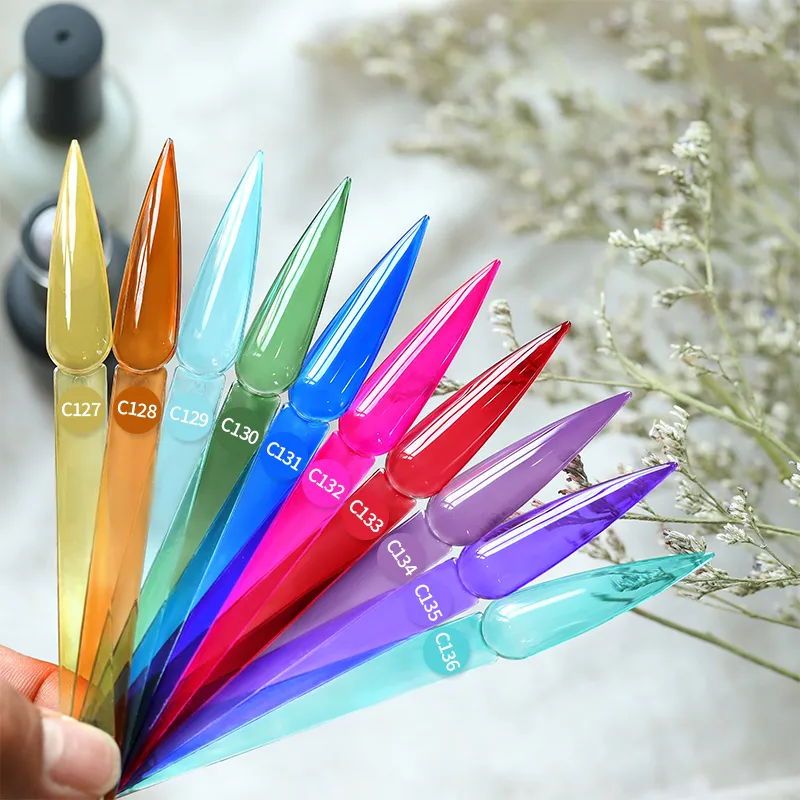 Born Pretty Pro UV/LED HEMA FREE gél lakk 15 ml - C128 - Jelly Amber SAE