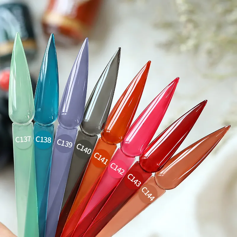 Born Pretty Pro UV/LED HEMA FREE gél lakk 15 ml - C144 - Jelly Brown