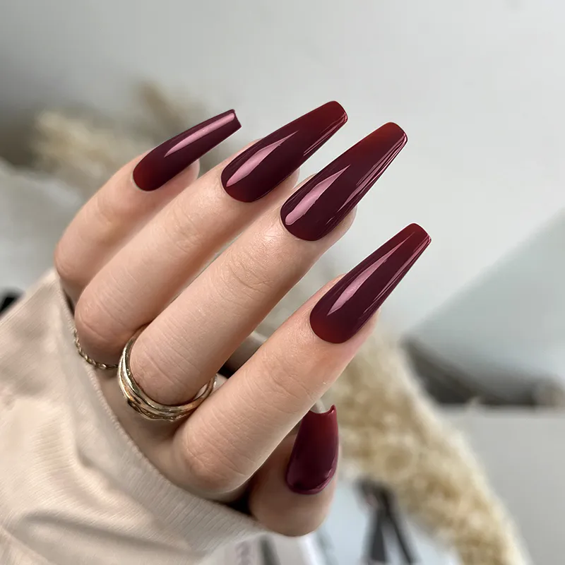 Born Pretty Pro UV/LED HEMA FREE gél lakk 15 ml - C028 - Dark Maroon
