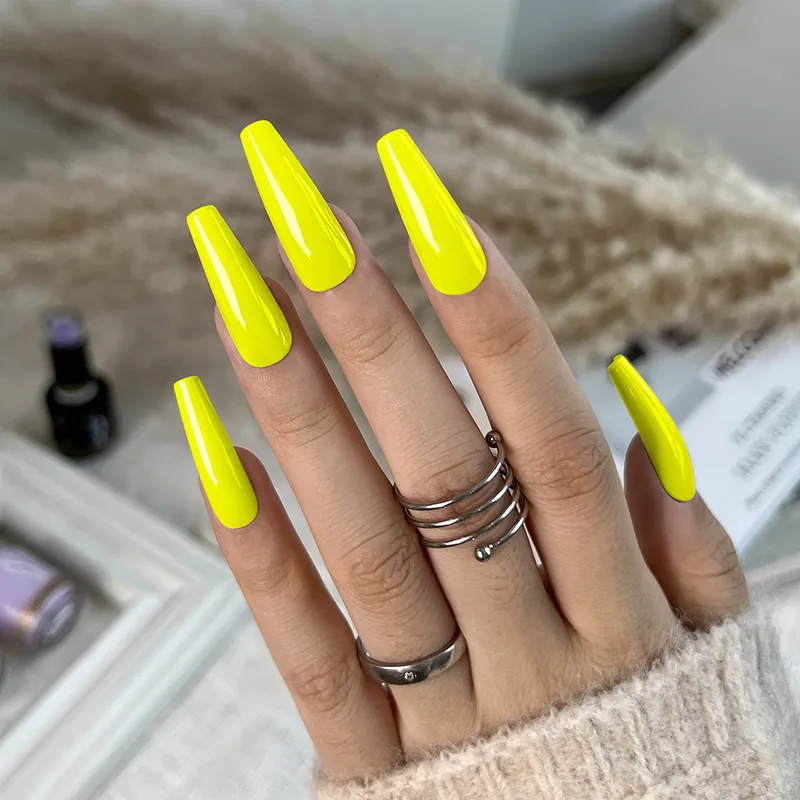 Born Pretty Pro UV/LED HEMA FREE gél lakk 15 ml - C049 - Neon Yellow