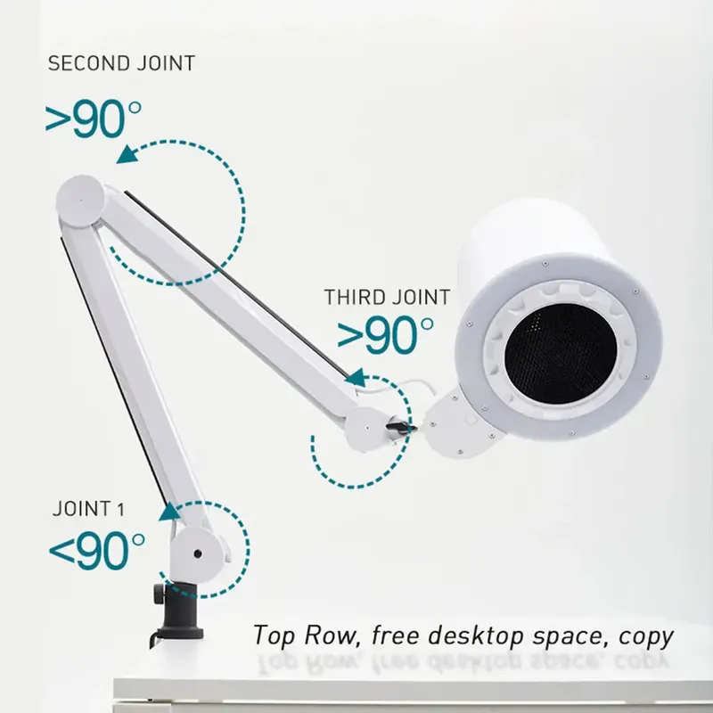 Professzionális 2-in-1 porelszívó és lámpa - 80W - ingyenes extra állvánnyal