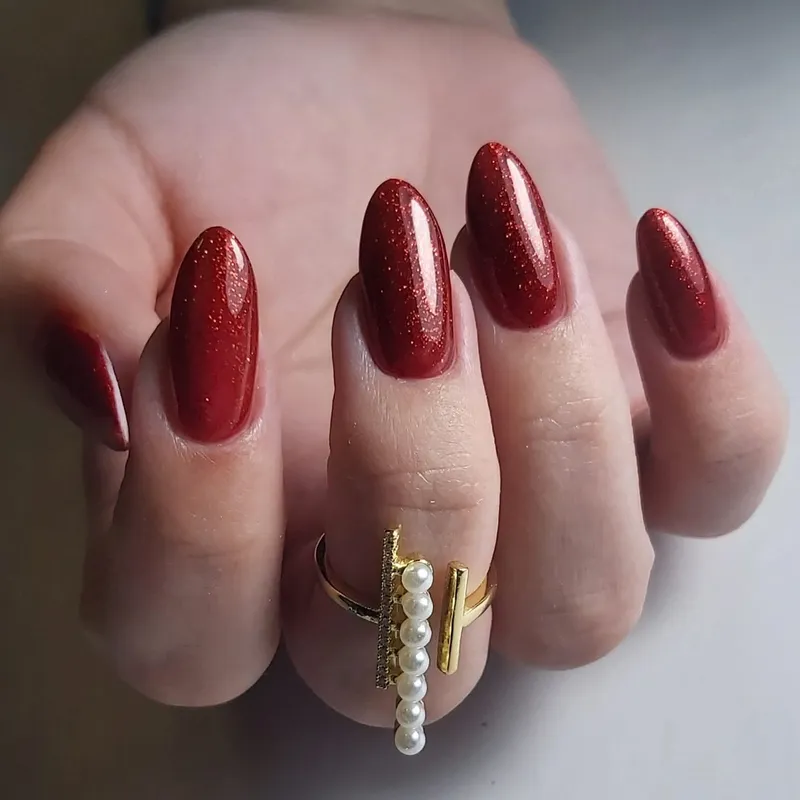 Born Pretty Pro UV/LED HEMA FREE gél lakk 15 ml - C061 - Red Shimmer