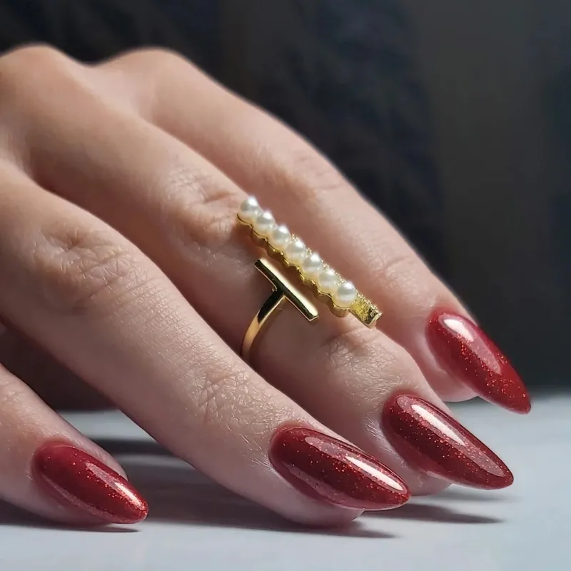 Born Pretty Pro UV/LED HEMA FREE gél lakk 15 ml - C061 - Red Shimmer