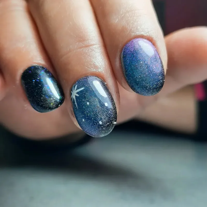 SEMILAC UV/LED Gél Lakk 7ml - 828 - Cat Eye - Grey Holo