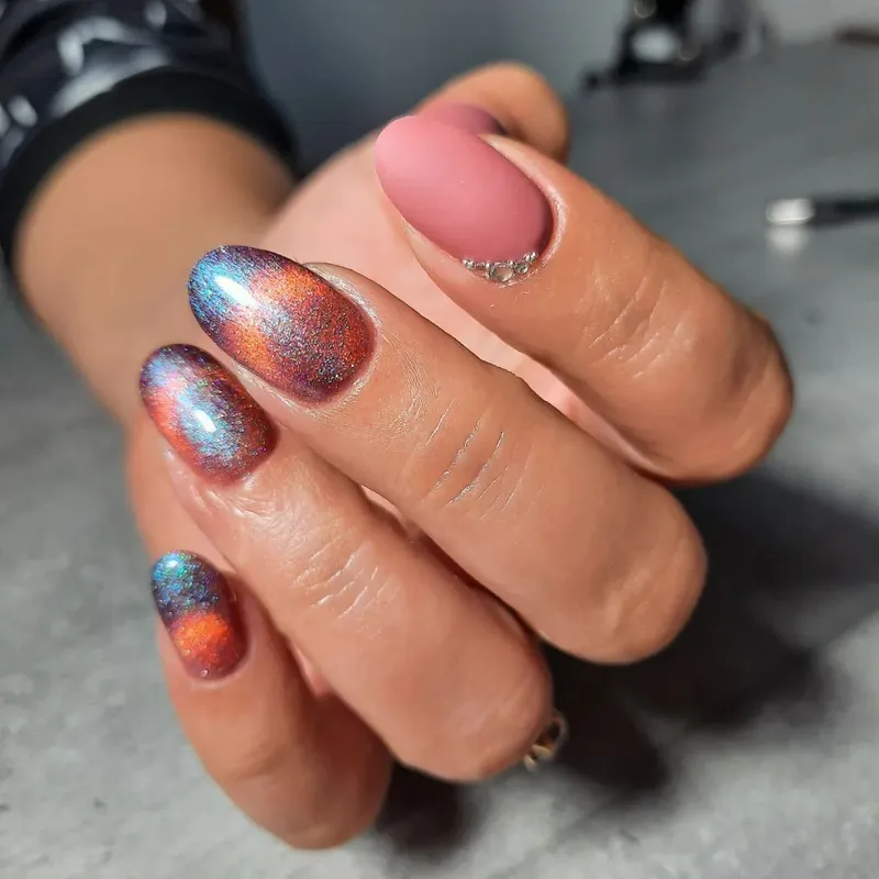 BORN PRETTY PRO UV/LED gél lakk 15 ml - T005 - Rainbow Reflective