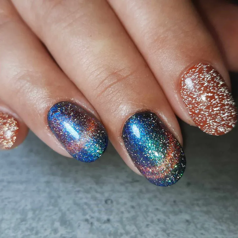 BORN PRETTY PRO UV/LED gél lakk 15 ml - T005 - Rainbow Reflective