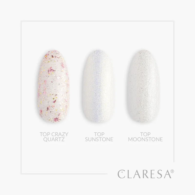 CLARESA UV/LED TOP No Wipe - Crazy Quartz - 5 g